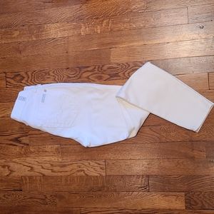 7 For All Mankind White Wash Skinny Jeans